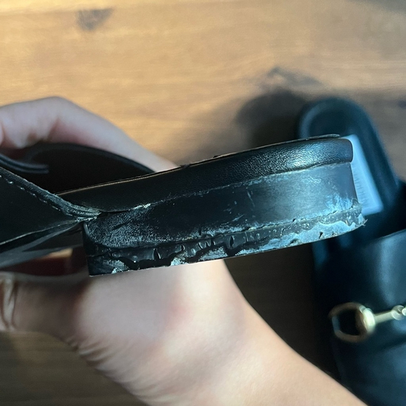 Steve Madden Gold Buckle Mules - Picture 10 of 10